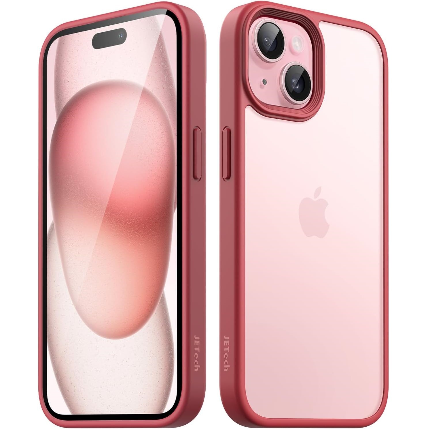 JETech Matte Shockproof Frosted Case - For iPhone 15 - mosaccessories